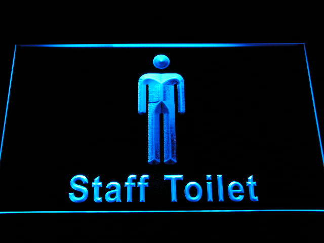 Men Male Boy Staff Toilet Washroom Restroom Display Neon Light